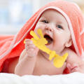 Bestes Bio-Kaubares Amazon-Gel 3 Monate altes Silikon Sichere Kleinkinder Kinderkrankheiten Spielzeug Für Babys Natürliche Neugeborene Frühe Beißringe
